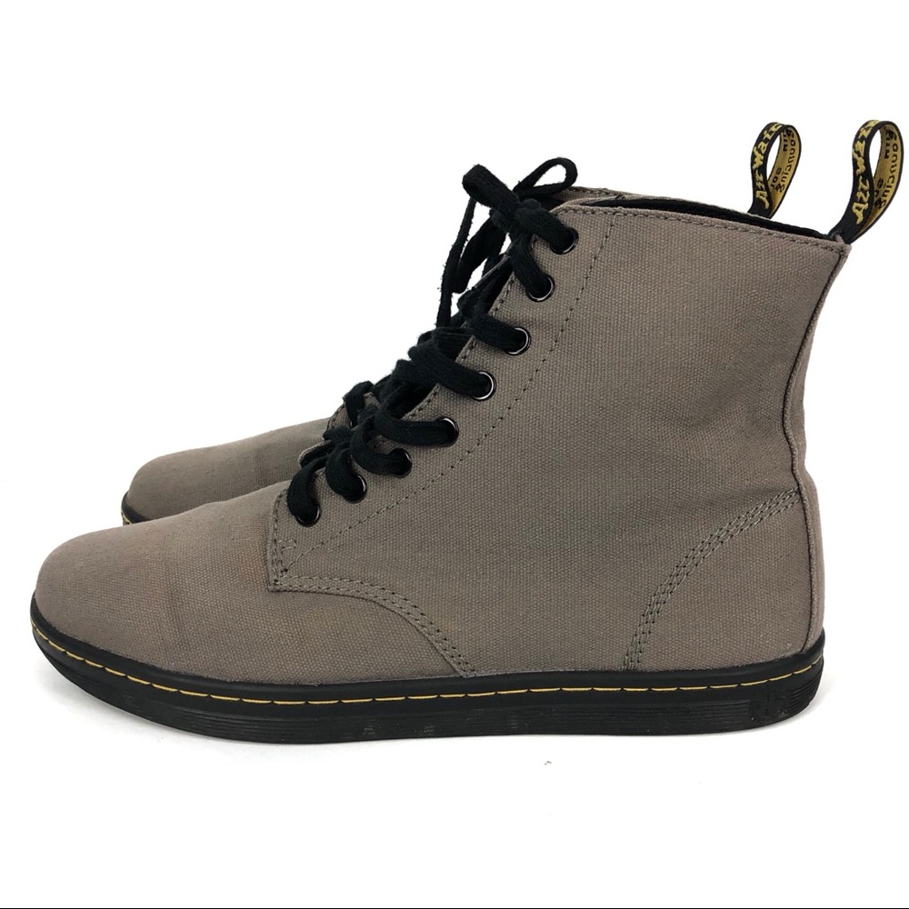 Dr Martens Alfie Gray Canvas Boot Size 10